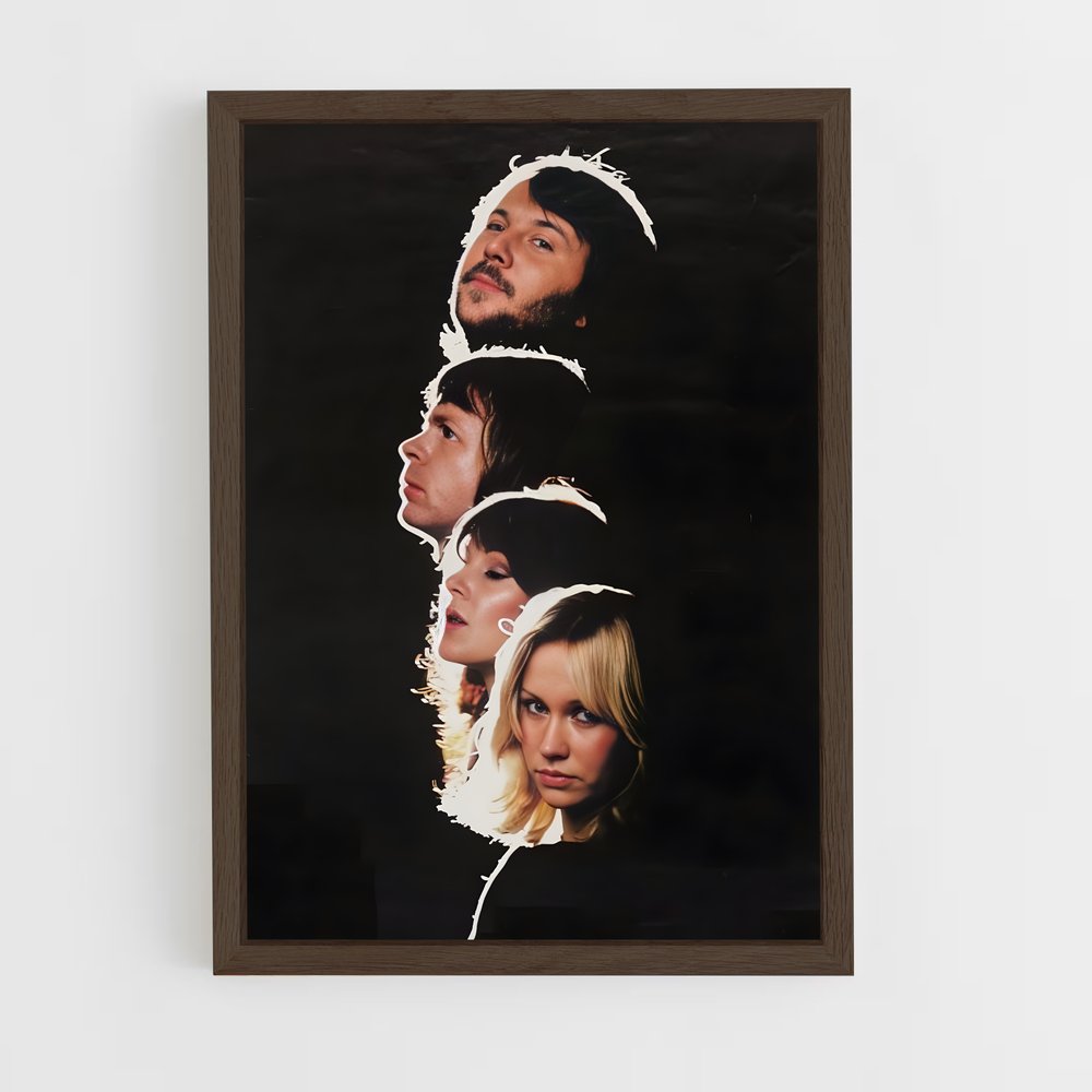 abba-3 cadre Bois foncé