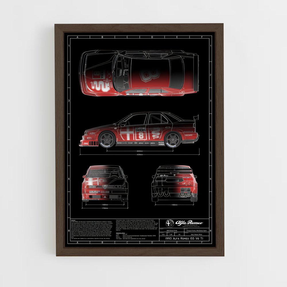 alfa-romeo-5 cadre Bois foncé