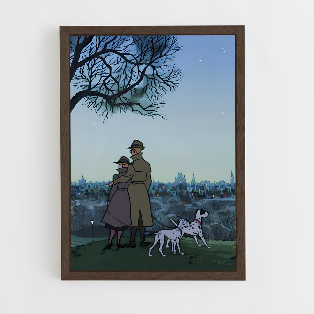 ap-101 dalmatians-2 cadre Bois foncé