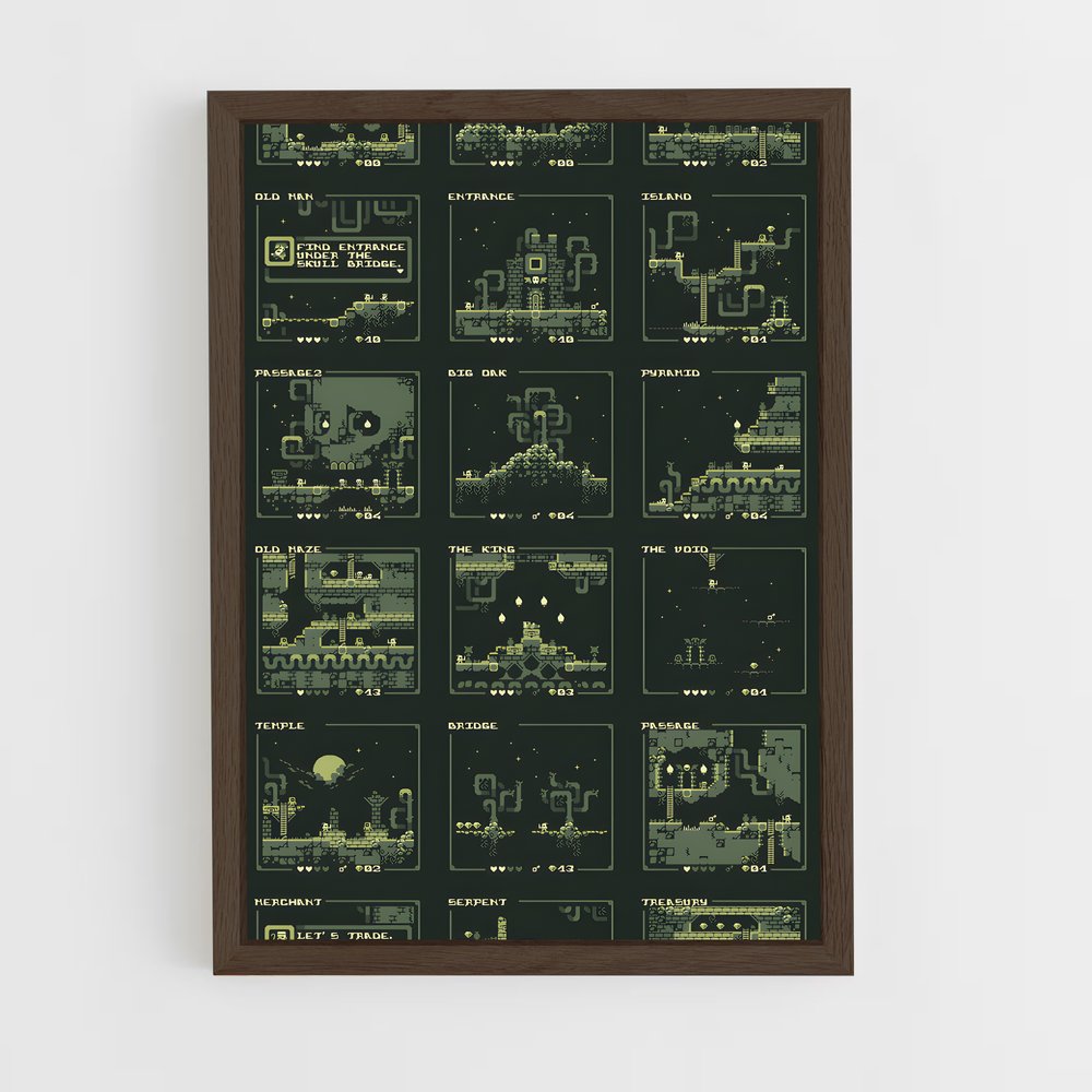 ap-8-bit-6 cadre Bois foncé