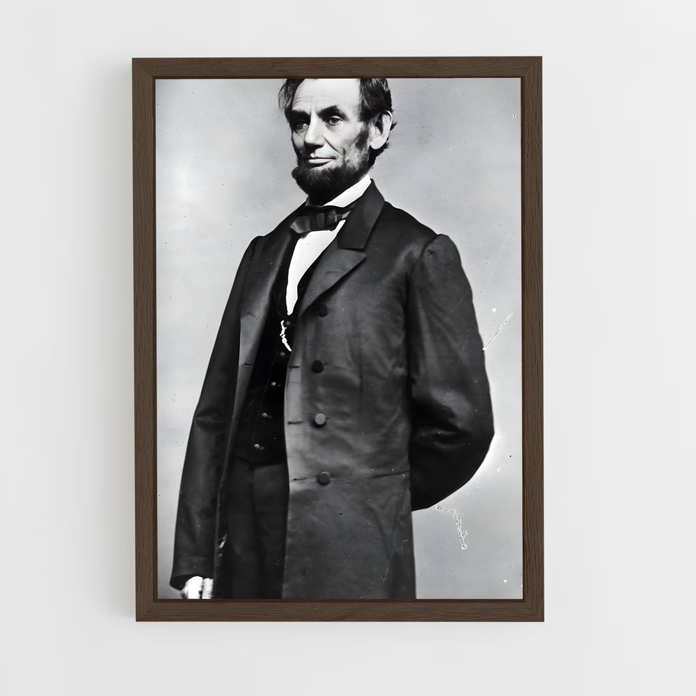 ap-abraham lincoln-3 cadre Bois foncé