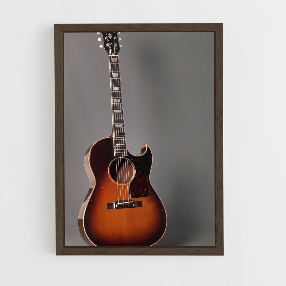 ap-acoustic guitar-6 cadre Bois foncé