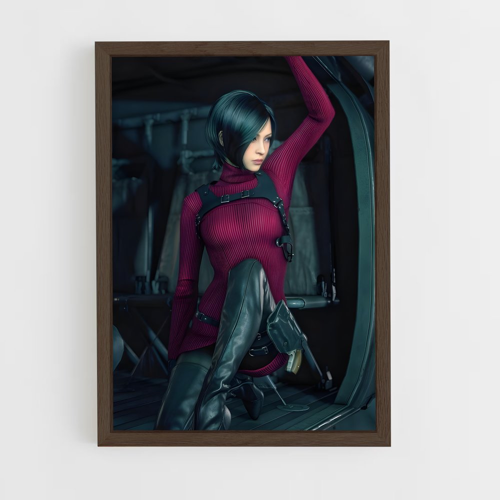 ap-ada wong-10 cadre Bois foncé