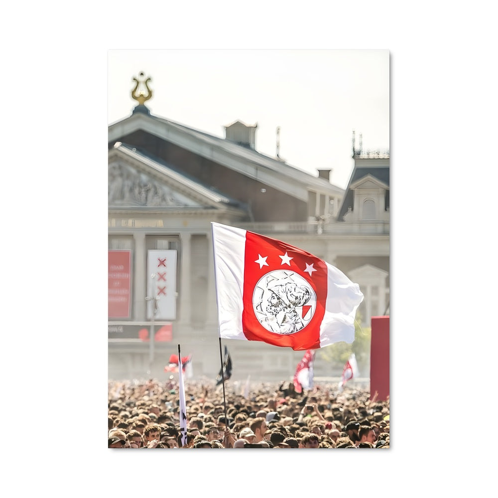 Poster La Foule Rouge et Blanche