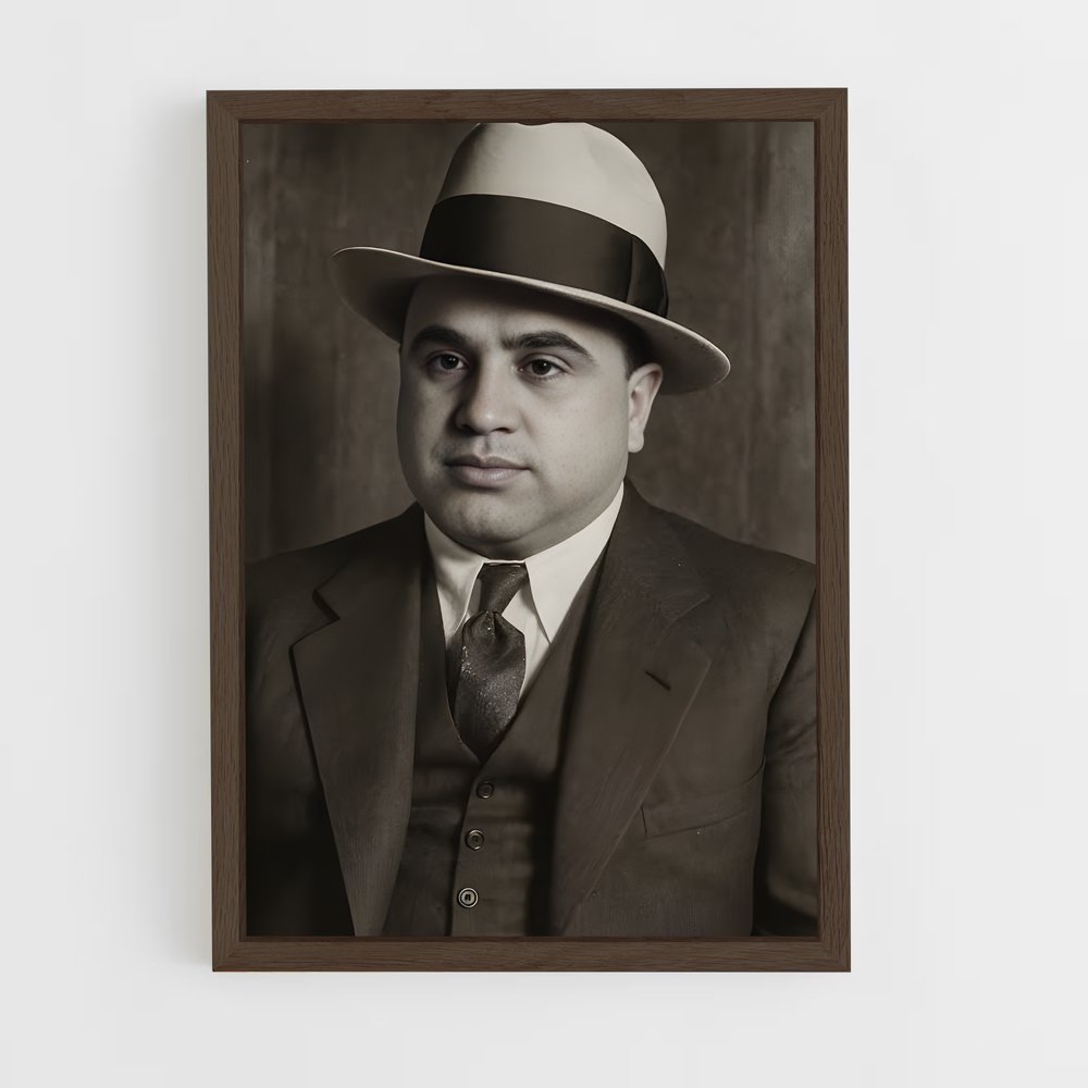 ap-al capone-2 cadre Bois foncé