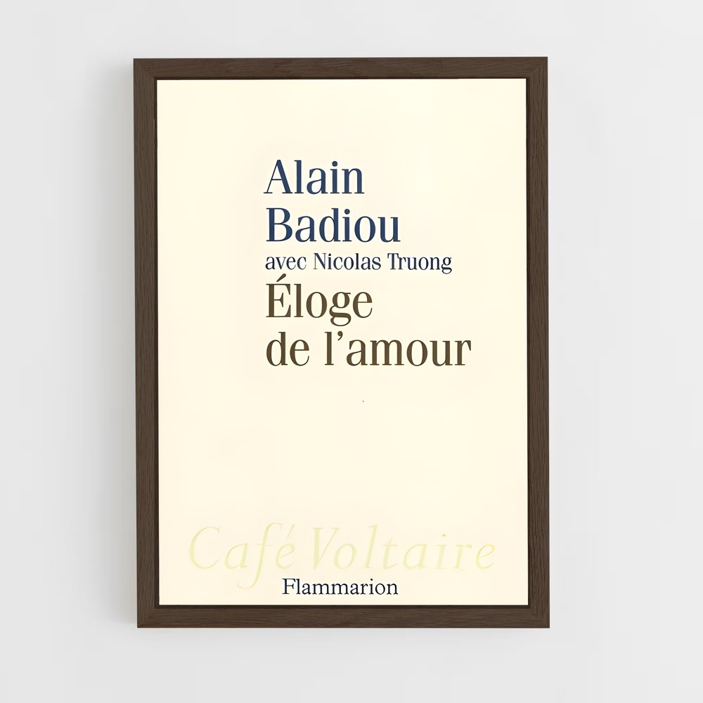 ap-alain badiou-3 cadre Bois foncé