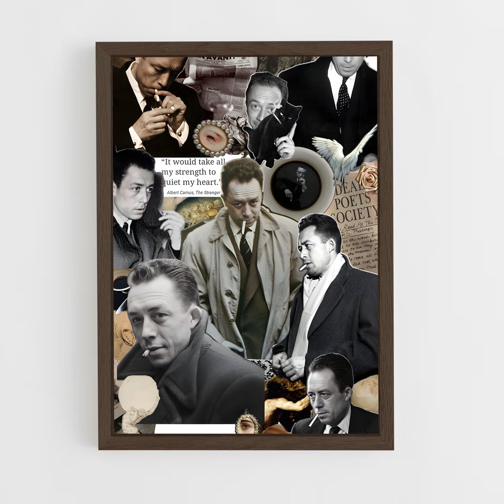 ap-albert camus-1 cadre Bois foncé