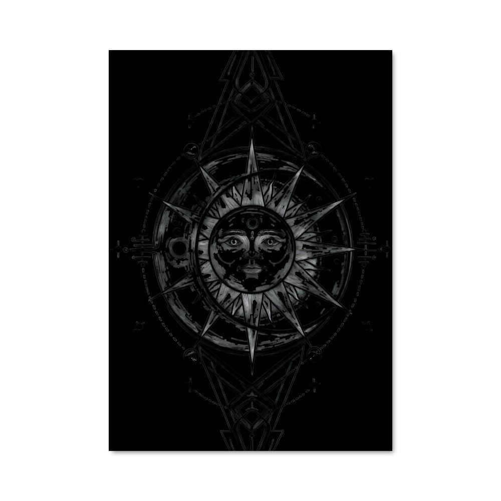 Poster Compas Alchimique