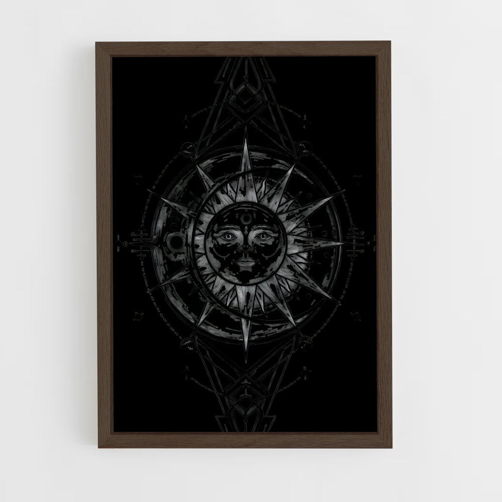 ap-alchemy symbols-3 cadre Bois foncé