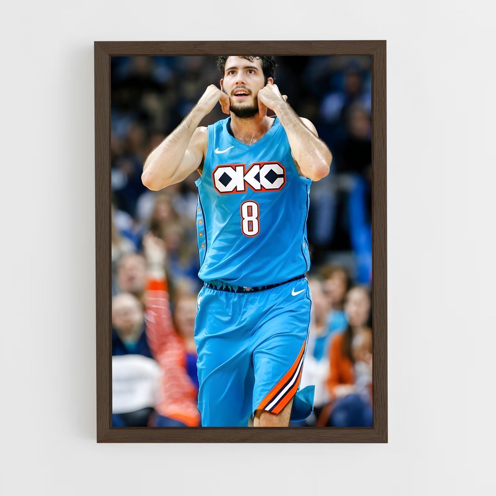 ap-alex abrines-2 cadre Bois foncé