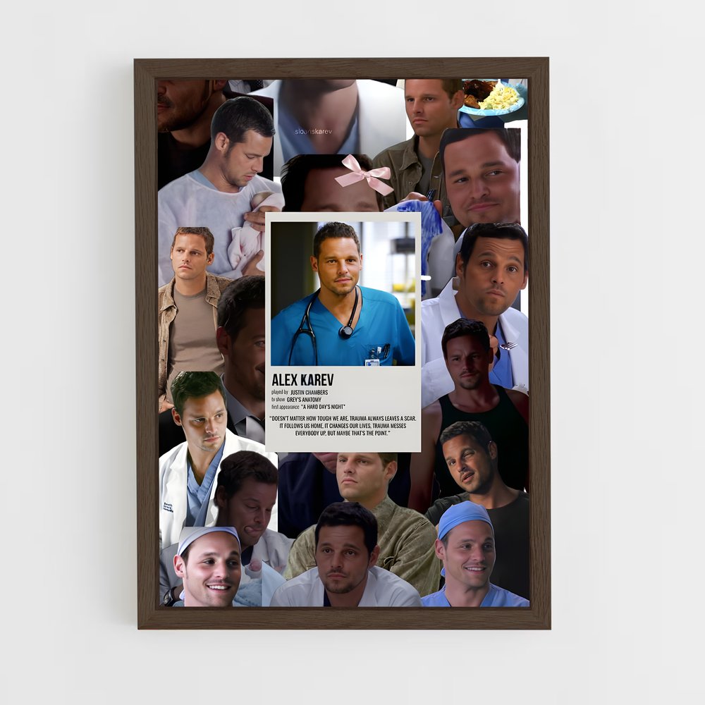 ap-alex karev-3 cadre Bois foncé