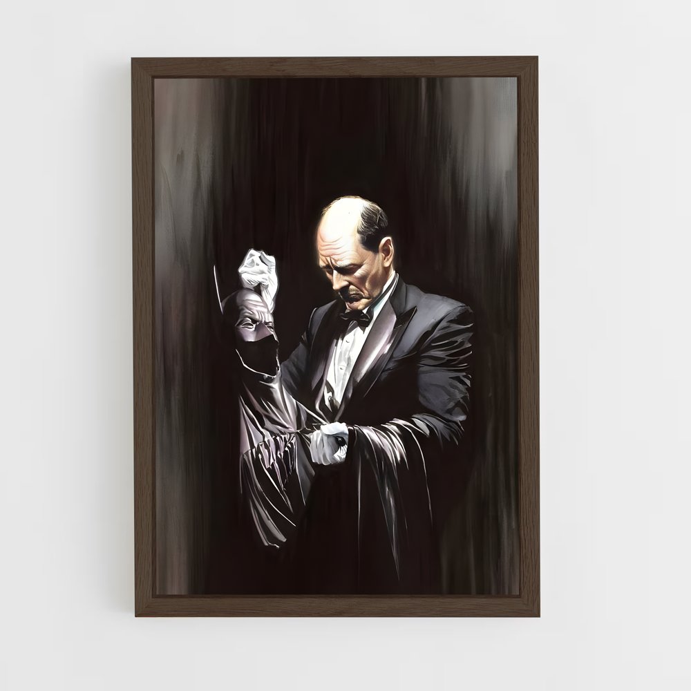 ap-alfred pennyworth-3 cadre Bois foncé