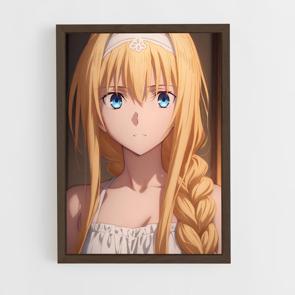ap-alice sword art online-13 cadre Bois foncé