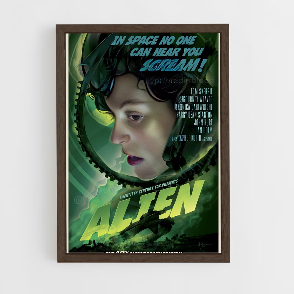 ap-alien-6 cadre Bois foncé