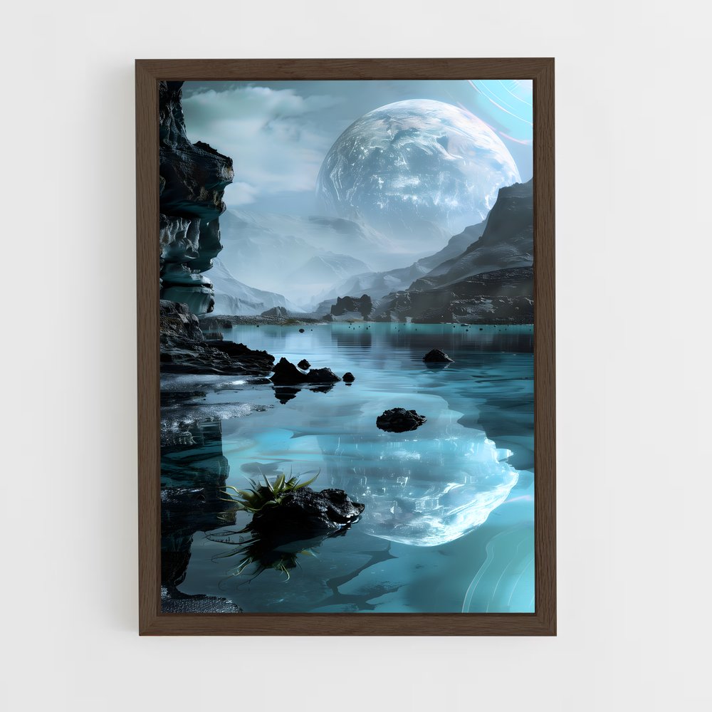 ap-alien planet-2 cadre Bois foncé