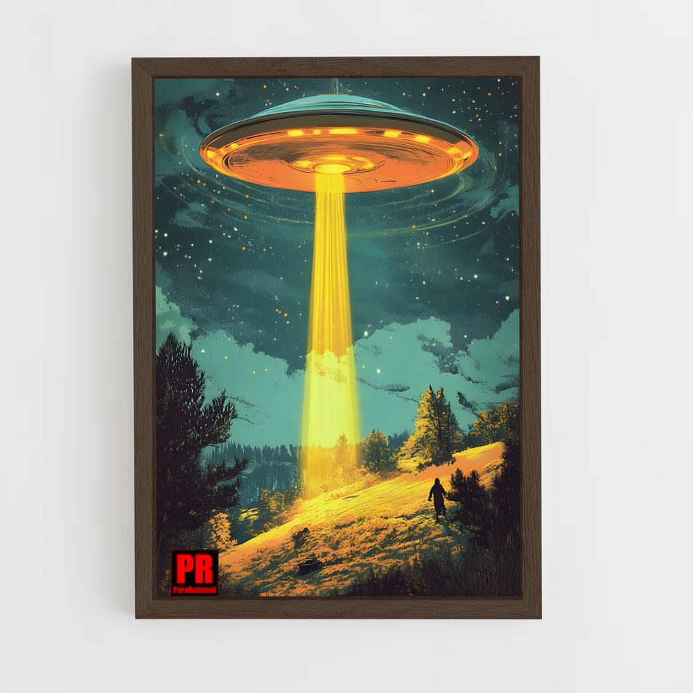 ap-aliens and ufo-6 cadre Bois foncé