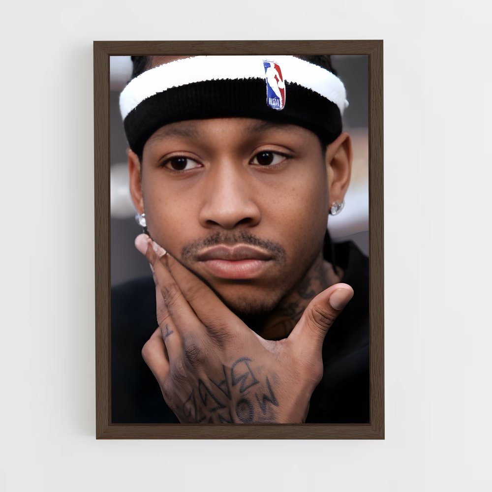 ap-allen iverson-11 cadre Bois foncé