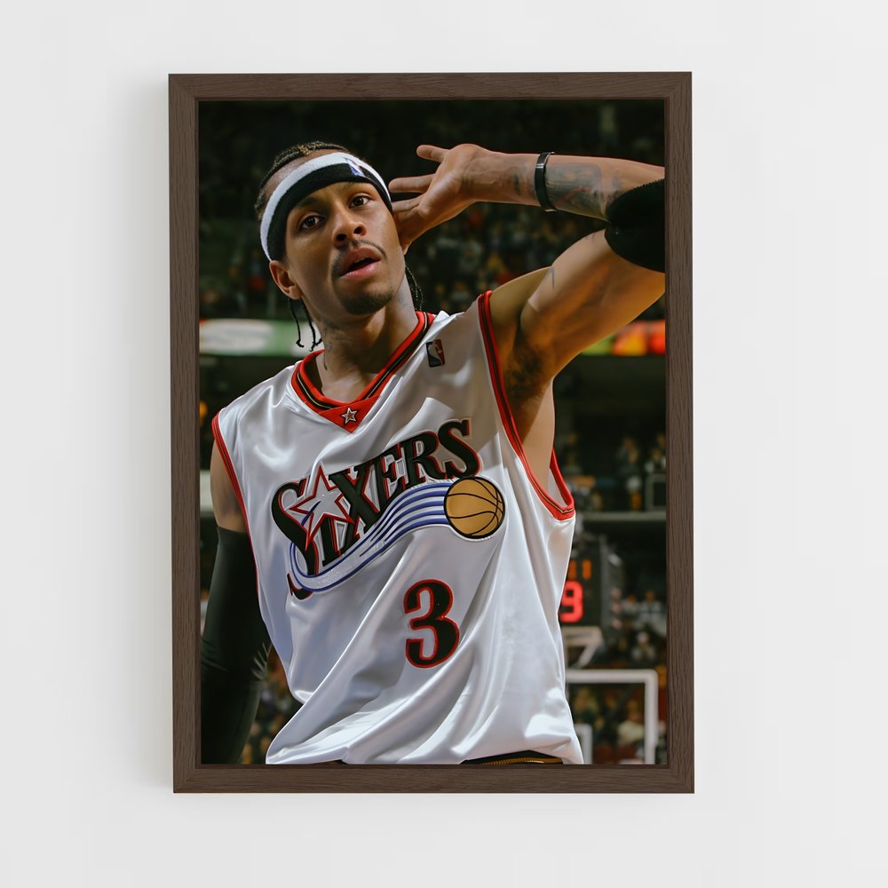 ap-allen iverson-4 cadre Bois foncé