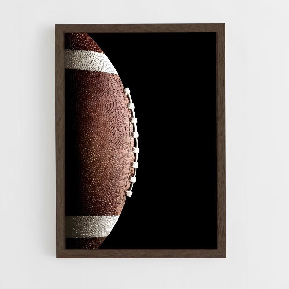 ap-american football-6 cadre Bois foncé