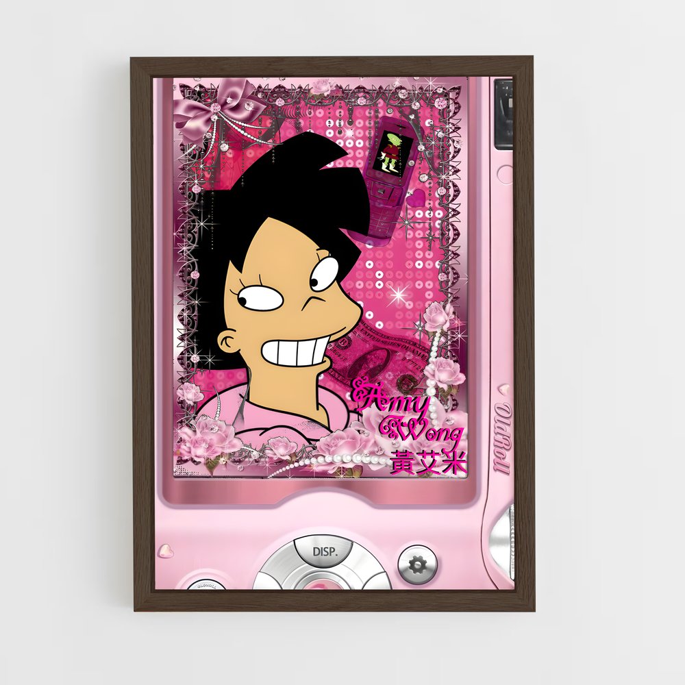 ap-amy wong-2 cadre Bois foncé