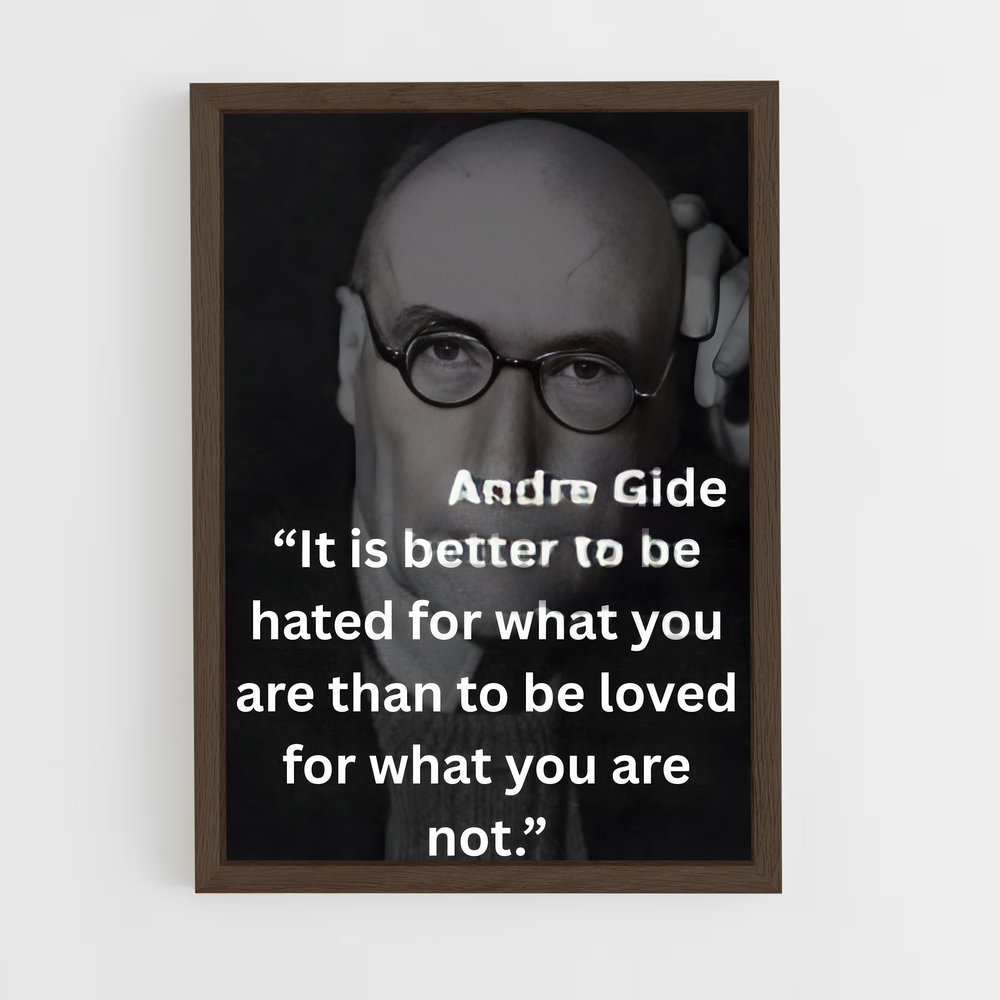 ap-andre gide-1 cadre Bois foncé
