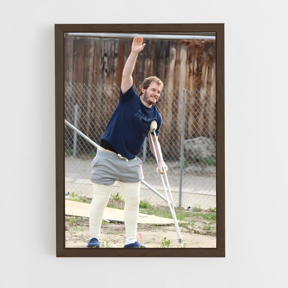 ap-andy dwyer-2 cadre Bois foncé
