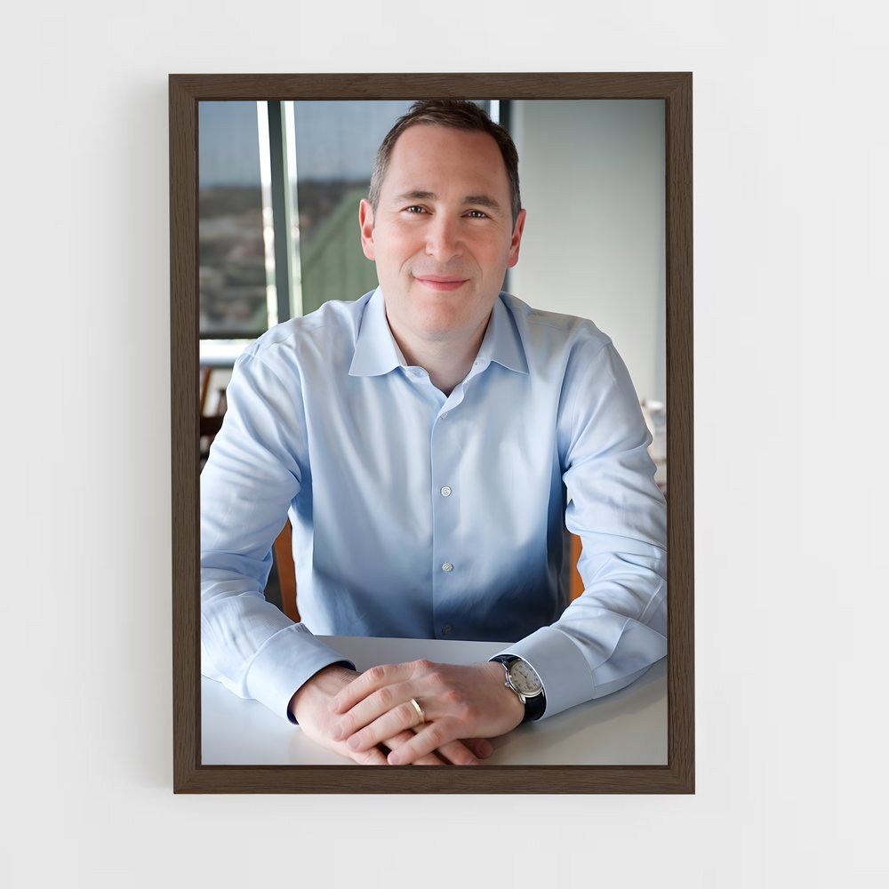 ap-andy jassy-3 cadre Bois foncé