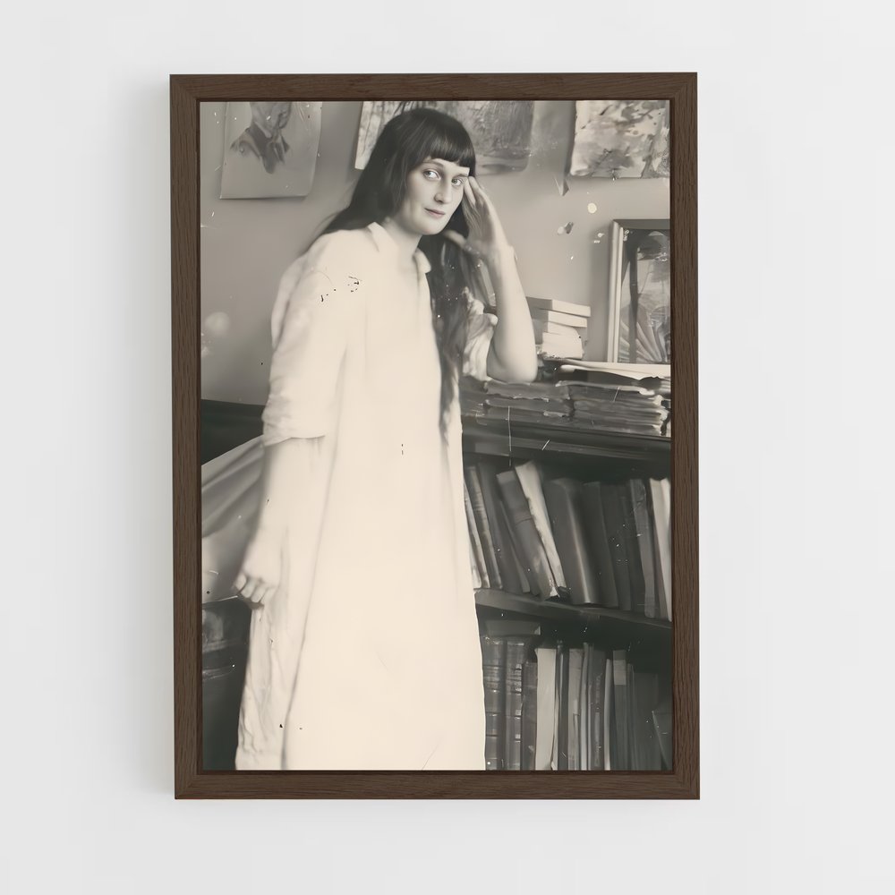 ap-anna akhmatova-1 cadre Bois foncé