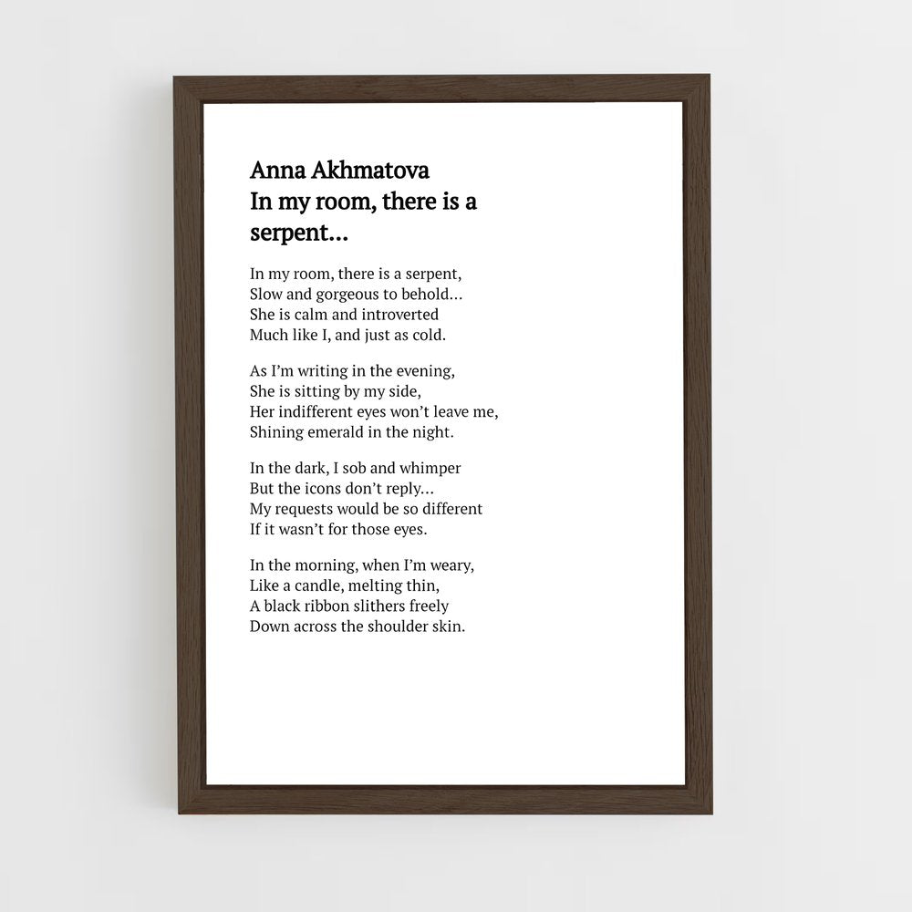 ap-anna akhmatova-2 cadre Bois foncé