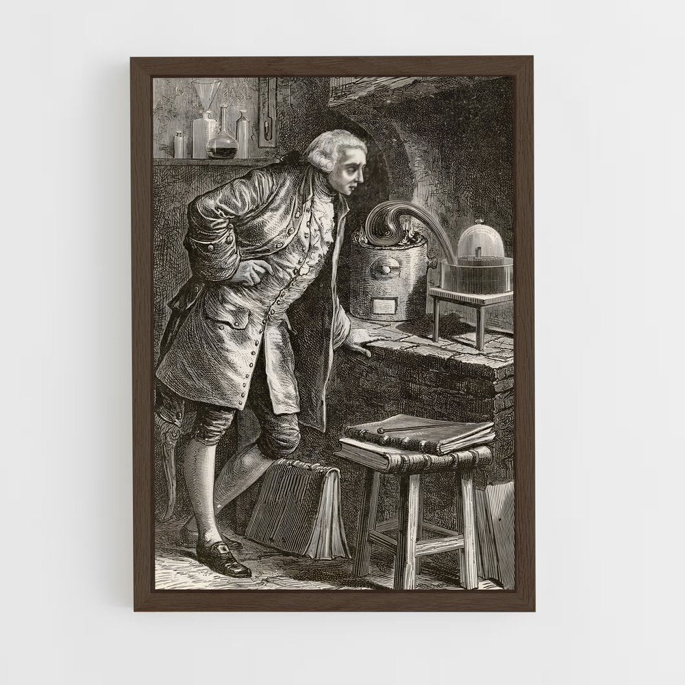 ap-antoine lavoisier-2 cadre Bois foncé