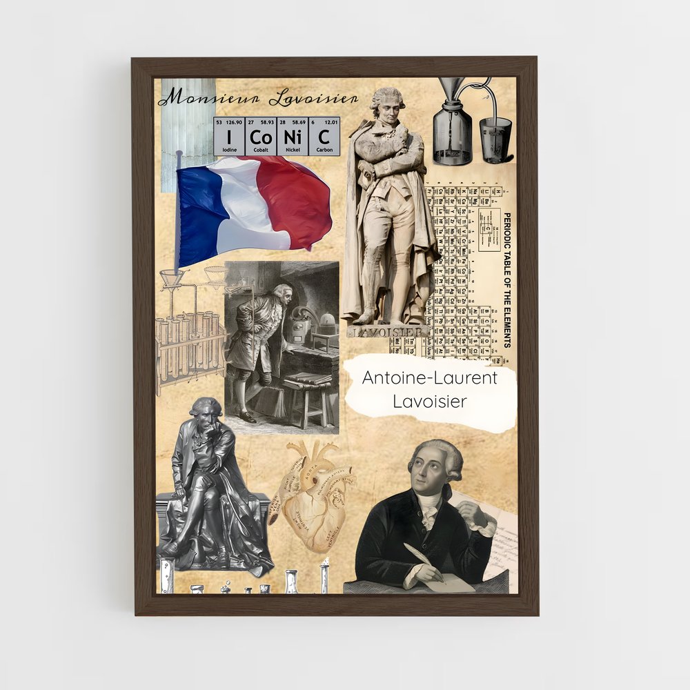 ap-antoine lavoisier-3 cadre Bois foncé