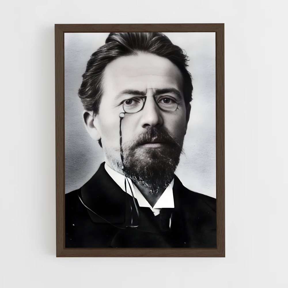 ap-anton chekhov-2 cadre Bois foncé