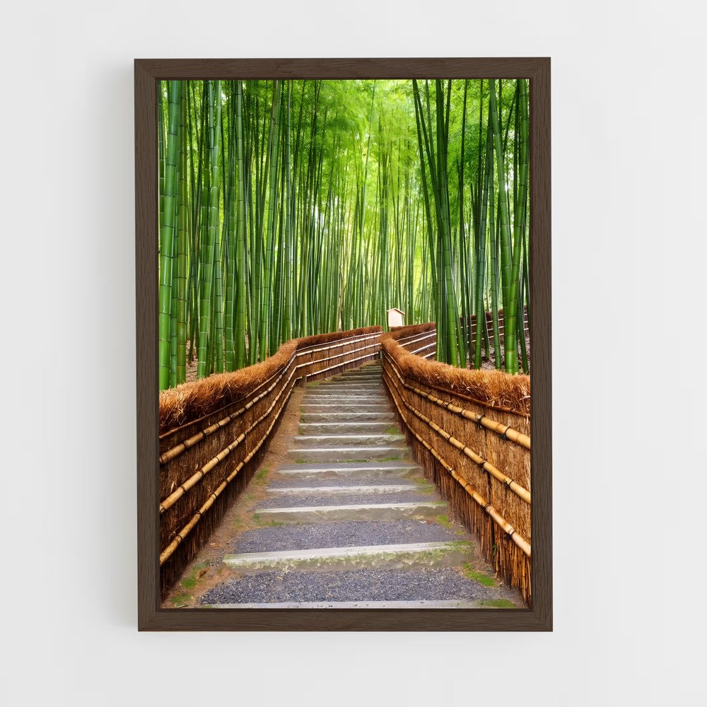 ap-arashiyama bamboo grove-2 cadre Bois foncé