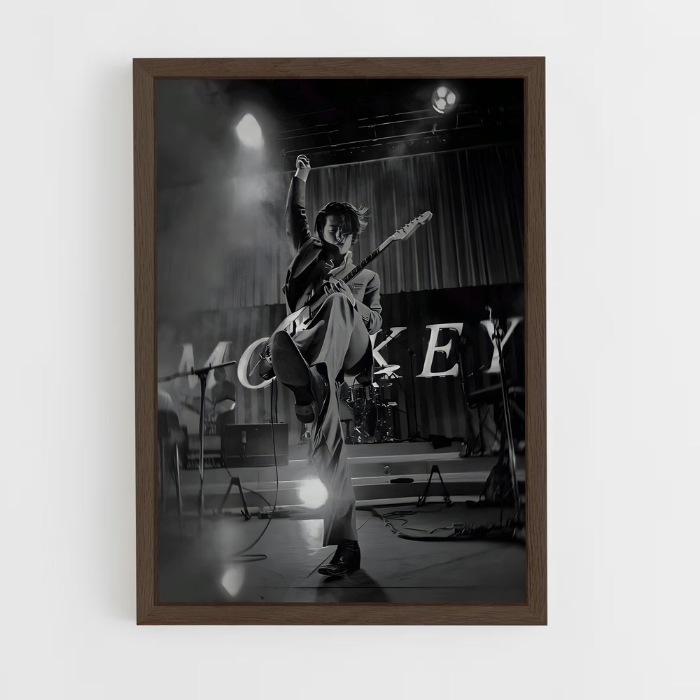 ap-arctic monkeys-4 cadre Bois foncé