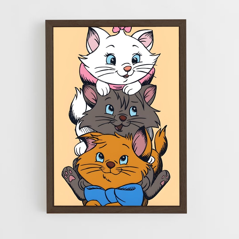 ap-aristocats-2 cadre Bois foncé
