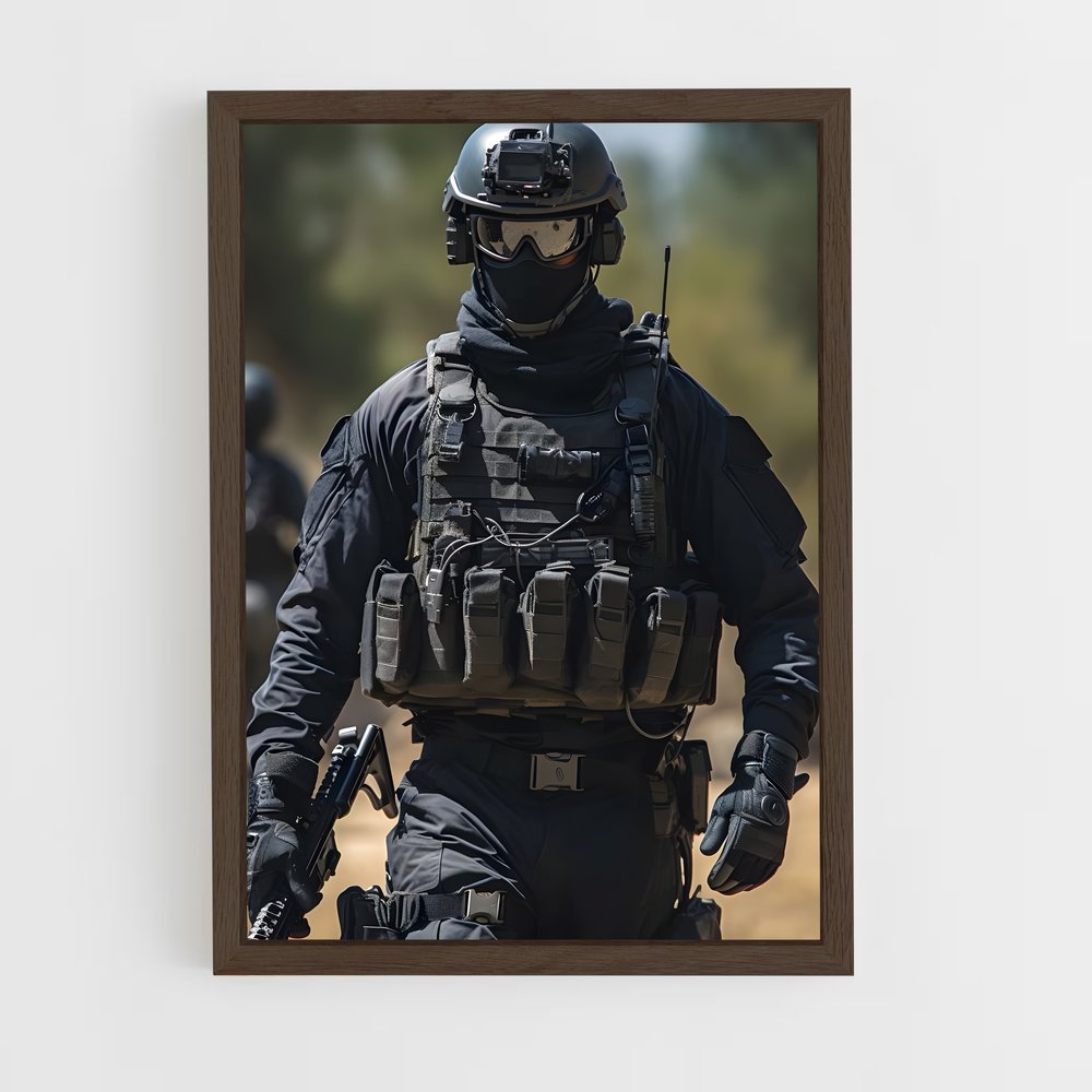 ap-army soldier-11 cadre Bois foncé