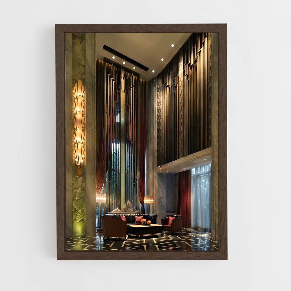 ap-art deco architecture-13 cadre Bois foncé