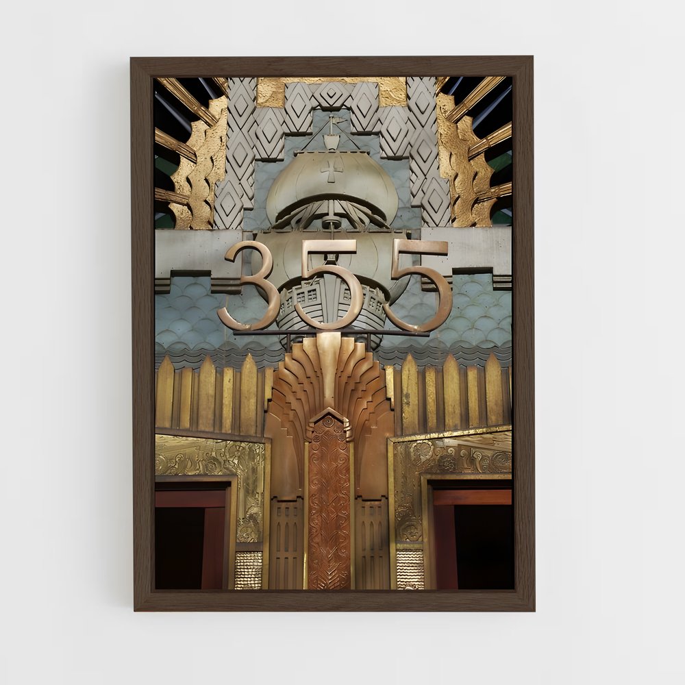 ap-art deco architecture-14 cadre Bois foncé