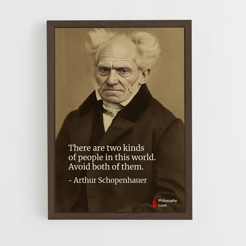 ap-arthur schopenhauer-1 cadre Bois foncé