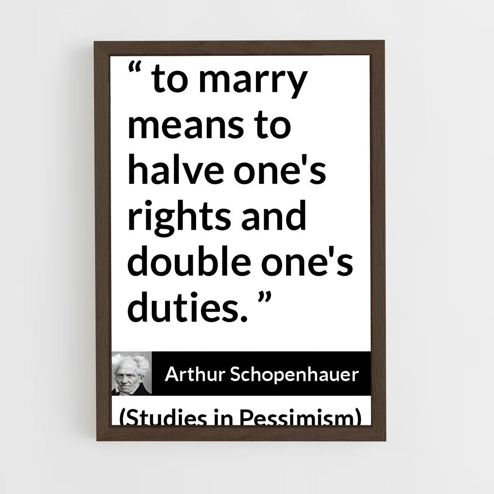 ap-arthur schopenhauer-4 cadre Bois foncé