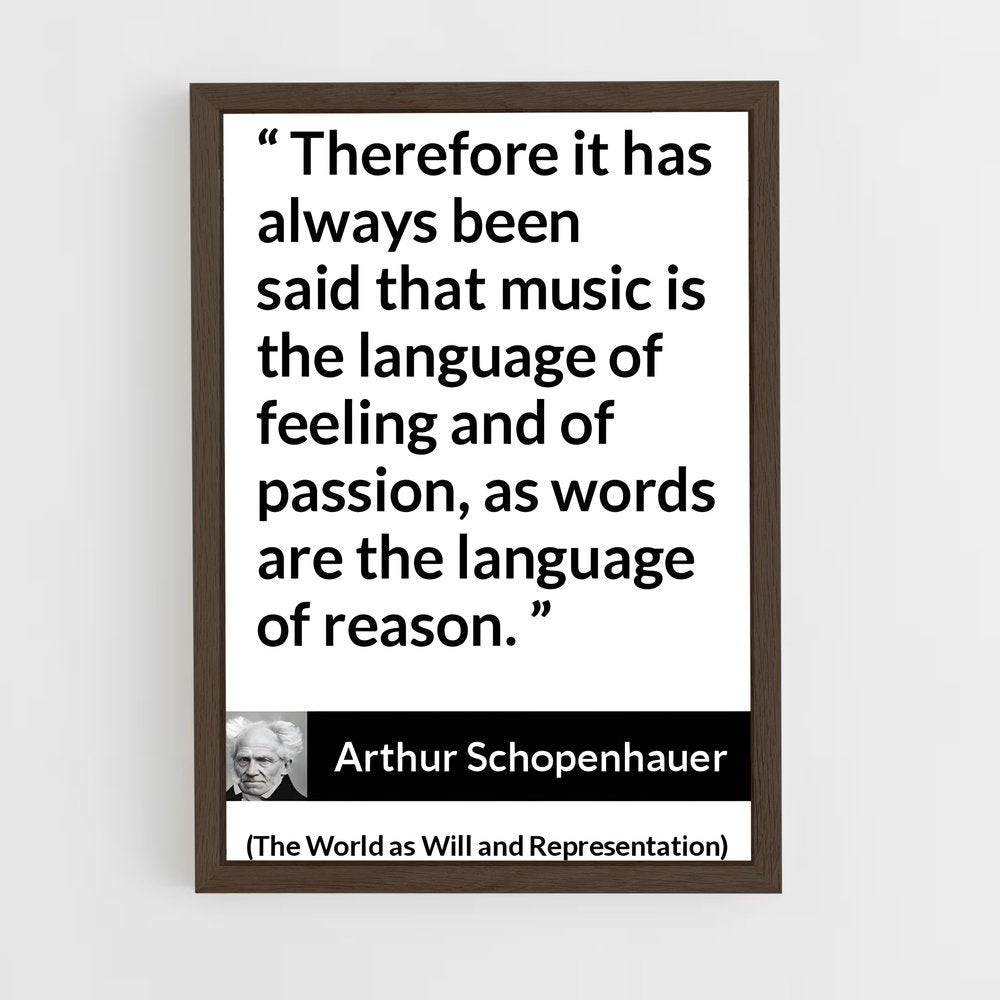 ap-arthur schopenhauer-5 cadre Bois foncé