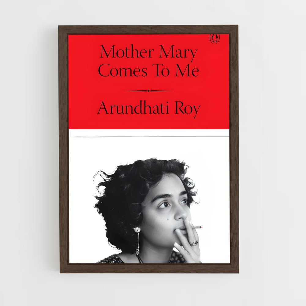 ap-arundhati roy-4 cadre Bois foncé