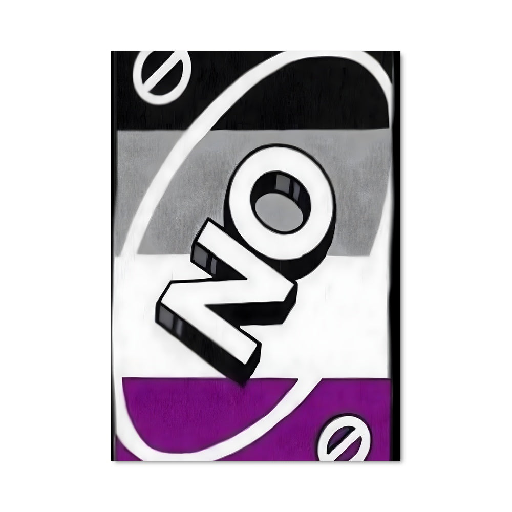 Poster Drapeau Asexuel