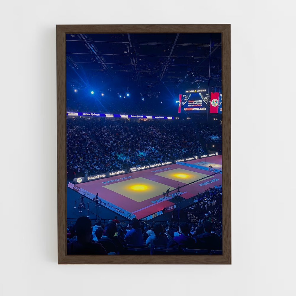 ap-asian games judo-1 cadre Bois foncé