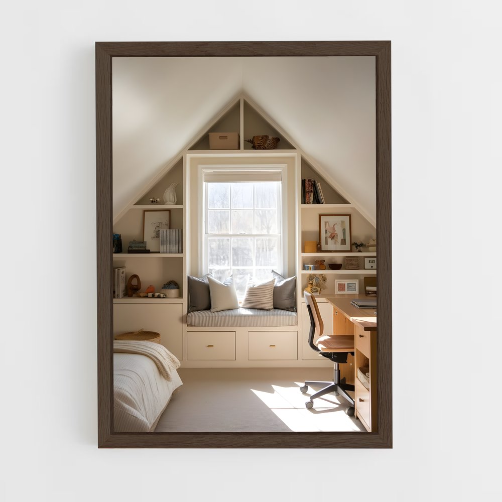 ap-attic-6 cadre Bois foncé