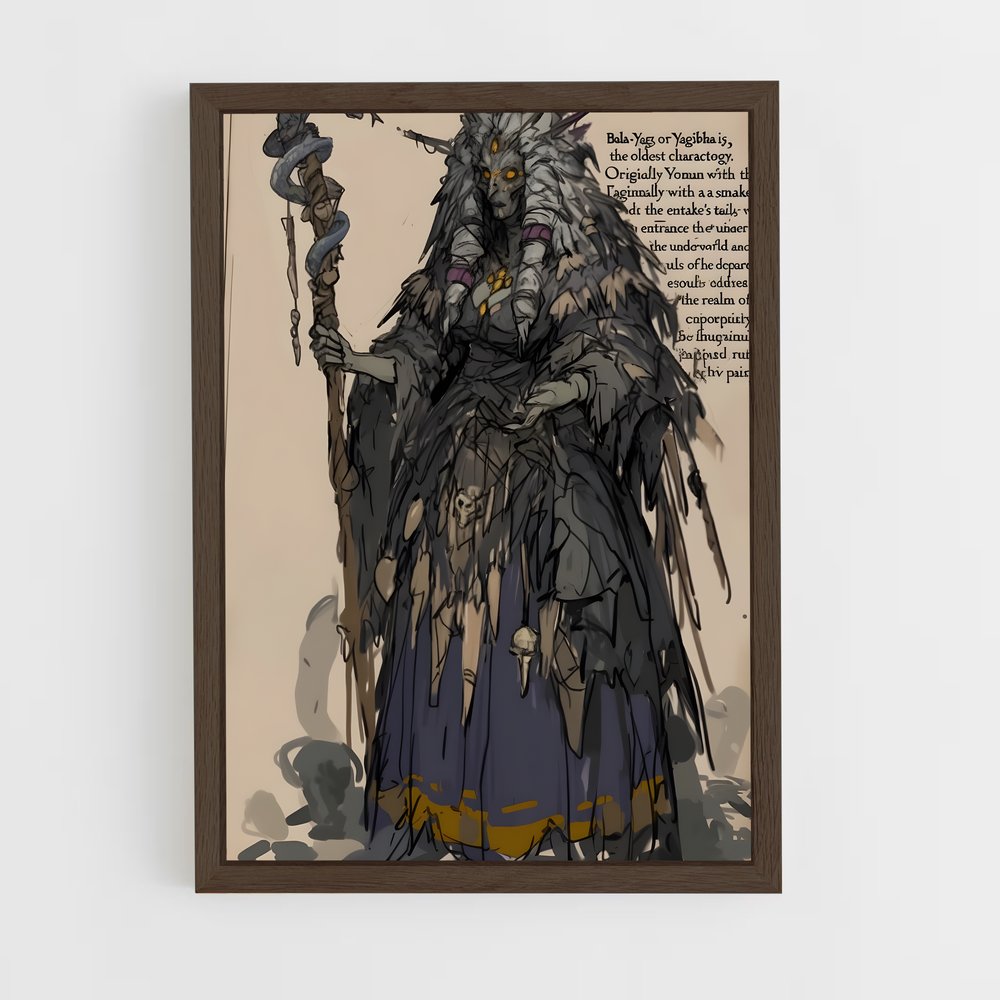ap-baba yaga-2 cadre Bois foncé
