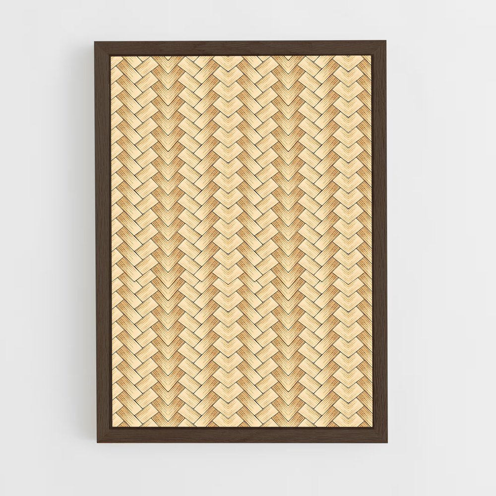 ap-bamboo patterns-8 cadre Bois foncé