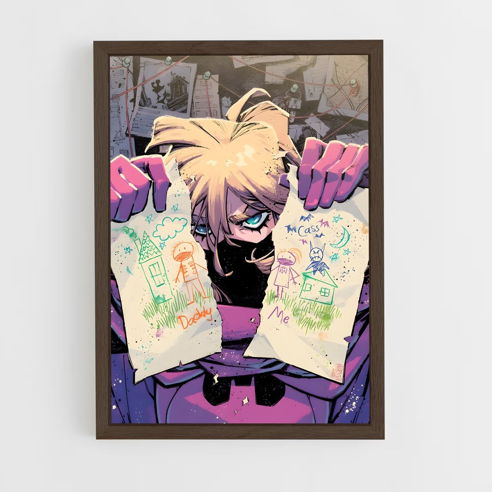 ap-batgirl-7 cadre Bois foncé