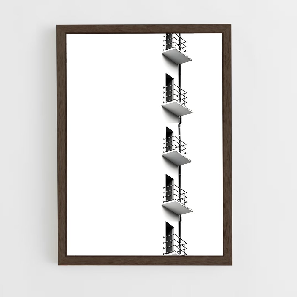 ap-bauhaus architecture-4 cadre Bois foncé