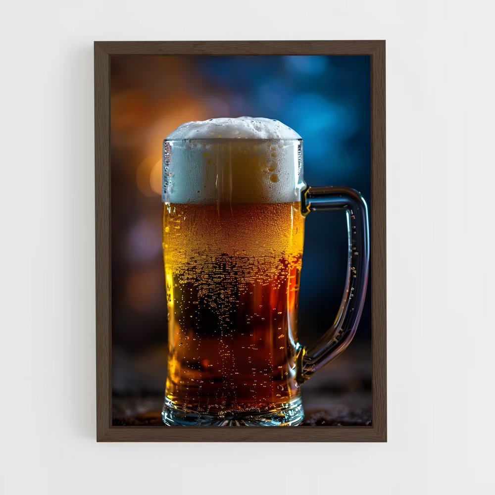 ap-beer pint-7 cadre Bois foncé